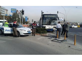 Ankara’da korkutan kaza: 3 yaralı