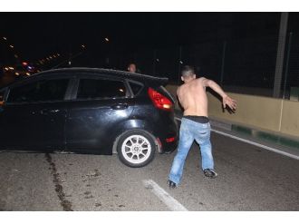 3 aracı yaktı, polisten böyle kaçtı