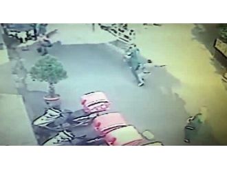 Gaspçılara meydan dayağı kamerada