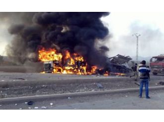 Rus uçakları yine yardım TIR’larını hedef aldı!