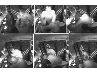 Halk otobüsü şoförüne dayak kamerada