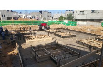 Diyanet Vakfı Gazze’de 9 caminin temelini attı