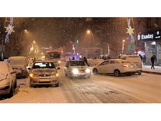 Erzurum ve Bayburt’ta yoğun kar yağışı