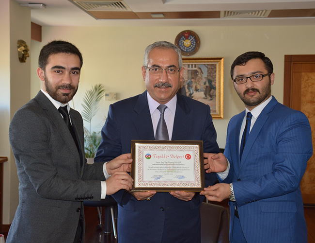 Rektör Deveci’ye Teşekkür Ziyareti