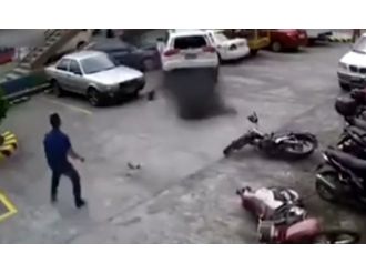 Babadan oğluna park etme dersi