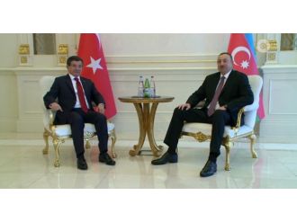 Davutoğlu Aliyev’le görüştü