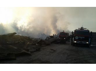 36 iş yeri kül oldu