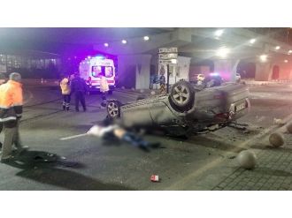 Virajı alamayınca taklalar attı: 1 ölü