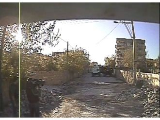 Basın mensuplarını korkutan patlama!