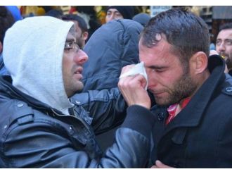 İşçilerin eylemine biber gazlı müdahale
