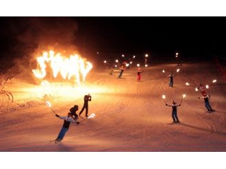 Palandöken’de kayak sezonu böyle açıldı