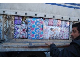 Çeyiz taşıyan kamyona operasyon