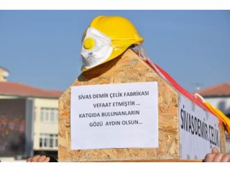 İşçilerden ’tabutlu’ eylem