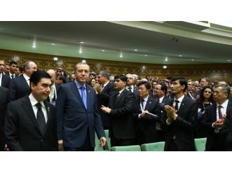 Erdoğan Aşkabat’ta konsere katıldı