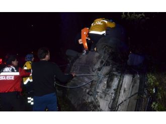 Otomobil dereye düşmesin diye...