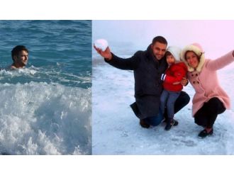 Antalya iki mevsimi birden yaşadı!