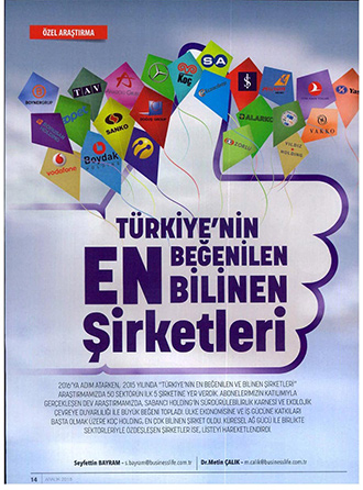 SANKO, En Beğenilen, En Bilinen Şirketler Arasında