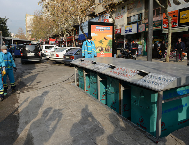 Dulkadiroğlu'dan Asansörlü Yeraltı Çöp Konteynırı