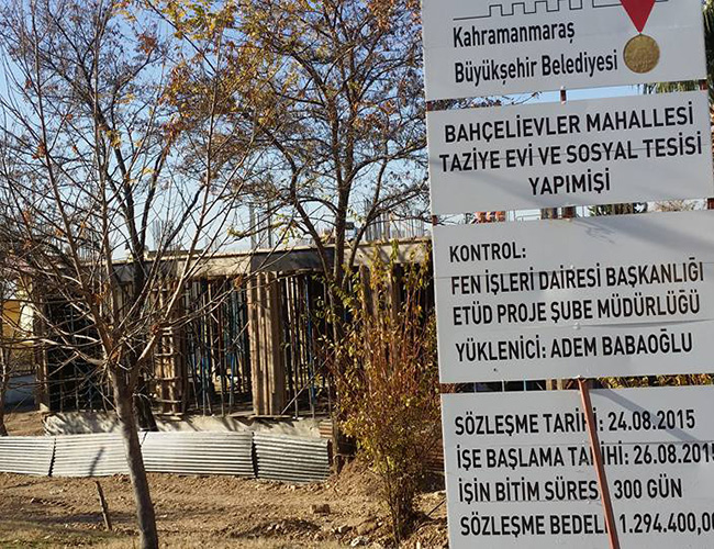 Bahçelievler’e Taziye Evi Çalışmaları Devam Ediyor