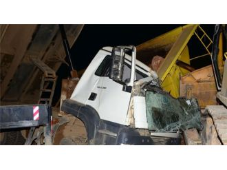 Otoyol inşaat şantiyesinde feci kaza: 1 ölü