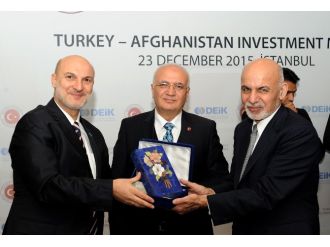 Afganistan Cumhurbaşkanı Türk iş adamlarıyla bir araya geldi