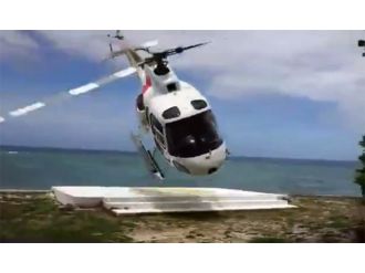 Turist helikopteri kontrolden çıktı