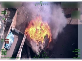 Teröristler havadan görüntüledi