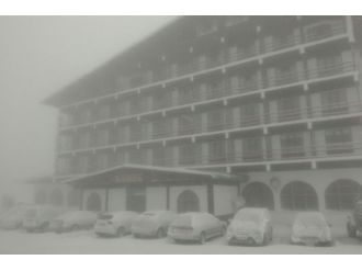 Uludağ’da kar sevinci