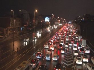 Kar trafiği de etkiledi