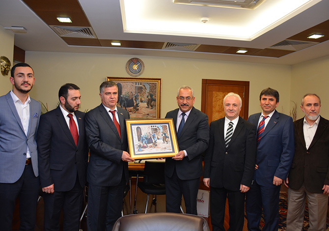 İGİAD Yöneticileri Rektör Deveci’yi Ziyaret Etti