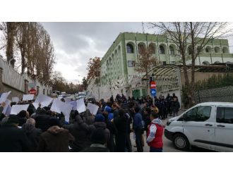 Suudi Arabistan Ankara Büyükelçiliği önünde eylem