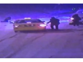 Rus kadın ve eşinin bıçaklanma anı kamerada