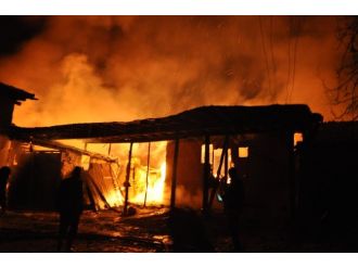 Bursa’da alevli gece