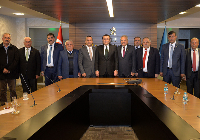 Ziraat Odası Başkanları Ünal’ı Ziyaret Etti