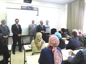 İl Milli Eğitim Müdürü Alkan Halk Eğitimi Merkezi Müdürlüğünü ziyaret etti.