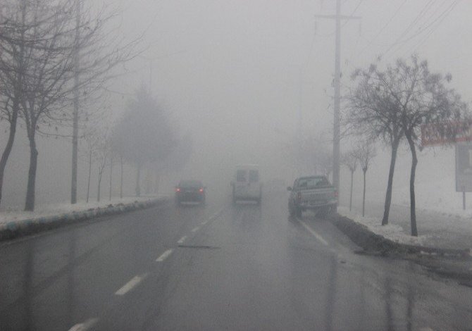 Kahramanmaraş’ta Yağış Ve Yoğun Sis Yaşanıyor