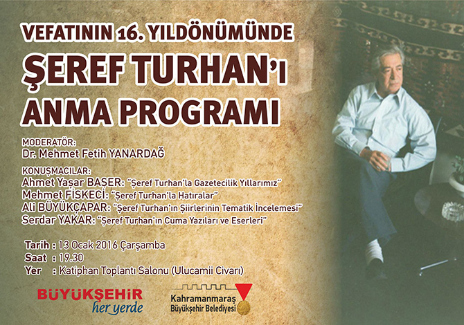 Büyükşehir’den Şeref Turhan Paneli