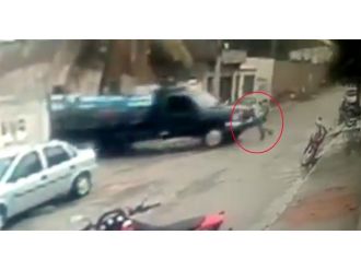 Kendi kamyonu sonu oldu