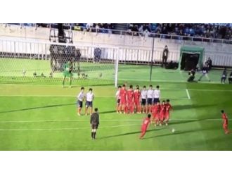 Böyle frikik organizasyonu görmediniz