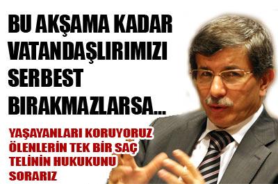 Davutoğlu açıklama yapıyor 