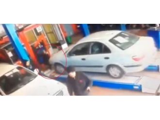 Tamirhanede feci kaza: Ustayı ezdi !