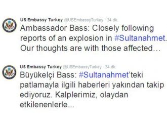 ABD Büyükelçisi Bass’tan "Sultanahmet" açıklaması