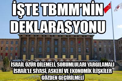 İsraile kınama deklarasyonu 