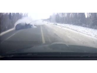 Kazayı çığlıklar atarak izlediler