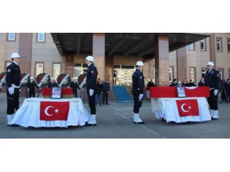 Şehit ve kızı son yolculuklarına uğurlandı