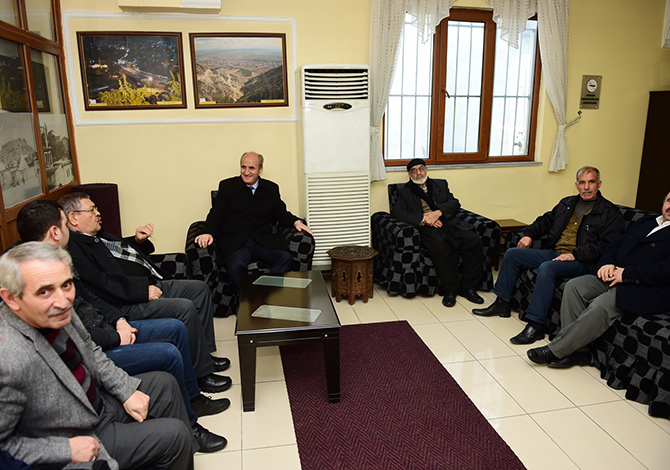 Başkan Okay Fevzi Paşa'da Muhtarlarla Bir Araya Geldi