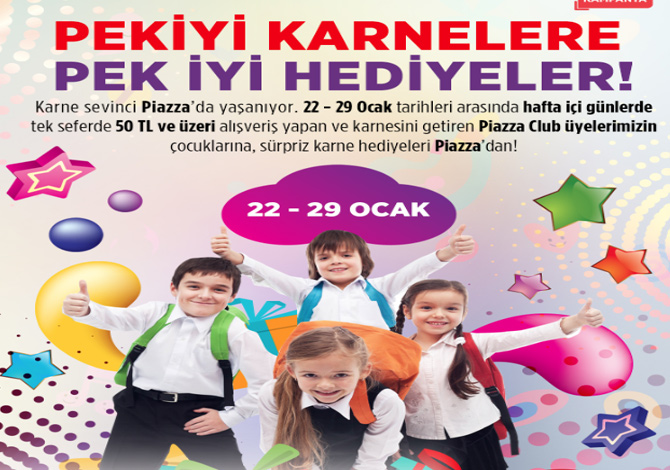 Yarıyıl Hediyesi Piazza’dan