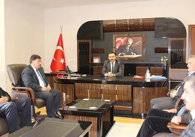 Çeleğen ve Meclis Üyelerinden Kaymakam'a Ziyaret