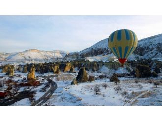 Kapadokya’da kışın sanatı