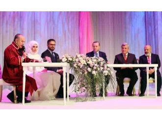 Erdoğan nikah şahidi oldu